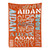 KEEPASSION Customized Blanket with Text Custom Blanket Personalized Flannel Throw Blankets for Adult Kid Birthday Christmas Halloween Mothers Fathers Valentines Day Gift (Orange, 60"x80")