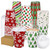 300 Pcs/100 Sets Christmas Coffee Cups with Lids and Sleeves 12 oz Disposable Christmas Paper Cups Party Drinking Cups for Hot and Cold Drinks Chocolate Coffee Tea Beverage Bar Supplies