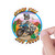 Meerkat Moto ADV Motorcyle Round Sticker, Stand Tall Ride Proud Vinyl Decal for Adventure, Overland & Dualsport Bikes, Cool Desert Moto Art