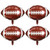 Dohia Football Balloons Rugby Foil Balloons Football Superbowl Party Supplies Decorations for Sports Theme Football Theme Birthday Party Favors Decorations D1-GLQLMQQ (Brown)