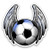 GT Graphics Winged Soccer Ball - 3" Vinyl Sticker - for Car Laptop I-Pad Phone Helmet Hard Hat - Waterproof Decal GT Graphics Winged Soccer Ball - 3" Vinyl Sticker - for Car Laptop I-Pad Phone Helmet Hard Hat - Waterproof Decal