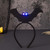 BARTOSI Light Up Halloween Headband LED Bat Headbands Black Bat Hair Band Halloween Costume Headpiece Cosplay Party Hair Accessories for Women and Girls