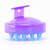 BTWTRY Purple Hair Shampoo Brush Scalp Care Hair Brush with Soft Silicone Care Scalp Massager for The Scalp Exfoliate and Promote Hair Growth (Purple)