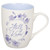 Christian Art Gifts Ceramic Coffee and Tea Mug for Women: Be Still - Psalm 46:10 Inspirational Bible Verse, Floral, Blue, 12 oz.