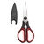 Kitchen Shears, Kitchen Scissors Heavy Duty Meat Scissors Poultry Shears, Dishwasher Safe Food Cooking Scissors All Purpose Stainless Steel Utility Scissors (Black Red)