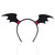 Utavu Bat Wings Headband Halloween Devil Hair Hoop Wings Headpiece for Halloween Party Cosplay Costume, Black