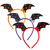 Anclicany 3 Pack Halloween Bat Wing Headband, Devil Bat Wing Headpiece for Halloween party Cosplay, Halloween Hair Hoop for Women