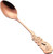1Pc Rose Gold Flower Spoon Set,Colorful Stainless Steel Flower Spoon Coffee Tea Spork Flatware Dessert Tool Ice Tea Spoon Colorful Mini Cutlery Set Dessert Spoons