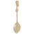 Harold Import GD-9 Gold-Plated Rose Demi Spoon 4-1/2"