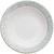 Decorline White and Silver Soup Bowls - 12 oz. | Hammered Collection | Pack of 10