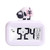 RWUDV Alarm Clock Electronic Clock Cute Cartoon LED Screen Desktop Electronic Alarm Data Time Calendar Temperature Clock(White Sheep)
