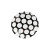 Large Black Polka Dot Dessert Plates