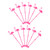 RORPOIR 12pcs Flamingo Stirring Stick Beverage Shaking Spoons Flamingo Swizzle Sticks Burger Sticks Cocktail Stir Sticks Beverage Stirrers Stir Sandwich Sticks Iced Drink Plastic