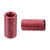 DTGN 1/4"-20x0.78"(DxH) Tripod Nuts - 2Pack - Good for Camera Tripod Electronic Equipment - Hand Screw Knurled Barrel Nut Connection Fasteners - Red