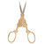 Embroidery Scissors, Multi Purpose Vintage Design Vintage Scissors for Sewing for Needlework for Embroidery (Gold)