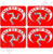 ISLE of MAN Flag Celtic, TT Races MANX 2" (50mm) Vinyl Bike-Helmet Stickers, Decals x4