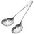 EXQUIMEUBLE 2pcs Stainless Steel Colander Metal Colander Metal Serving Spoons Buffet Serving Utensils Soup Slotted Serving Spoon Soup Slotted Spoons Cooking Serving Spoons Stainless Steel