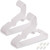 20 Packs Baby Hangers for Closet Plastic Baby Clothes Hangers with Clips for Nursery Kids Hangers for Closet Organizer, Stack-able Hangers for Newborn, Infant, Toddler, Children, Space-Saving, White