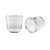 2 Packs Quartz Bowl Inserts for Peak Accessory, Enhanced Performance, Flat Bottom, Reused Glass Insert Bowl Accessories, Replacement Insert