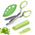 AWinjoy Herb Scissors Set,Multipurpose 5 Blade Kitchen Herb Cutter with Safety Cover and Cleaning Comb for Cutting Shredded Lettuce, Cilantro Fresh, Green Onion Fresh and etc.