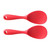 FUOYLOO 2pcs Silicone Rice Spoon Japanese Rice Scooper Rice Serving Spatula Rubber Rice Paddle Kitchen Scooper Non Stick Rice Paddle Tiny Spoon Silica Gel Kitchen Spoon Japanese-style