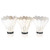 White Goose Feather Shuttlecocks, Impact Resistance 3pcs Professional Stable Durable Goose Feather Badminton Lightweight for Outdoor for Sports Training