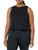 Amazon Essentials Women's Tech Stretch Cropped Loose-Fit Tank, Black, Medium