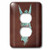 3dRose lsp_53908_6 Angel Robe sash Wings on a Plum Background and Turquoise line Outlet Cover