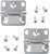 ???? ???????? Replacement Coleman Cooler Hinges for Coleman ice Chest Coolers 5235 6262 6270 Stainless Steel Hinge with 8 Screws 2" x 2.125" - 2 Pack