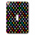 3dRose lsp_56682_1" Colorful Polka Black-Rainbow Multicolor Cute Dots and Spots Patterns" Single Toggle Switch,