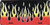 HangTime Flames Metal License Plate 6 x 12