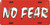 HangTime No Fear Metal License Plate 6 x 12