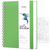 HIUKOOKA Dotted Spiral Notebook Journal- 300 Pages A5 dot grid notebook 5.7 x 8.2,100GSM Thick Paper Hardcover Bullet Dotted Journals for Writing, Drawing, Notes Taking(Green)