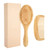 Bamboo Hairbrush, 2 Pieces Comb Set, Professional detangling Brush Anti Static Smooth Comb Head Scalp Massage Bamboo Hairdressing Comb Hairdressing Comb Set Massage Comb Set for All Hair Type(#1)