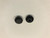 100 1/4' Black Plastic Flush Type Hole Plugs 1/2' Head