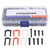 Agatige Badminton Grommets,Nylon Badminton Grommets Set 1 Box Universal Badminton Racket Grommets with Racquet Eyelets Bucket String Protector Stringing Tools for Tennis Pickball