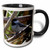 3dRose Chickadee Bird-Two Tone Black Mug, 11 oz, Multicolored