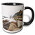 3dRose Use, Washington, Olympic National Park, Sea Kayak Mug, 11 oz, Black