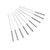 Happyyami 9pcs Chocolate Marshmallow Fondue skewers Grill Fork hot Dog Forks Sausage skewers Roasting Sticks Cheese Fondue Forks Grilling Sticks Dessert Fork Outdoor Stainless Steel