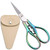 HITOPTY Small Precision Embroidery Scissors, 4.3in Sharp Pointed Tip Vintage Detail Shears W/Sheath for Craft, Sewing, Cross Stitch, Artwork, Thread Cutting