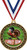 Turkey Bowl Gold Medals - 2 1/2" Universe Star Thanksgiving Medal Award