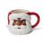 Sur La Table Snowy Village Santa Mug, Red
