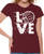 Awkward Styles Volleyball T-Shirt Volleyball Player T Shirts for Women Maroon XL