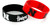 NCAA Nebraska Cornhuskers Silicone Rubber Bracelet, 2-Pack