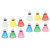 BESPORTBLE 12 pcs Carlton shuttlecocks Badminton Plastic Shuttlecock Badminton Cork Tennis Racket Kids Badminton Net for Backyard Colorful Badminton Ball Badminton Birdies Nylon Ball Assorted
