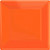 Orange Peel Square Paper Plates | 7" | Pack of 20 | Party Supply