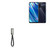 BoxWave Cable Compatible with Realme Q3i - USB Type-C Keychain Charger, Key Ring USB Type-C to Type-A 8 in USB Cable - Jet Black