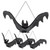 Toyvian 4pcs Simulation Bat Pendant Halloween Decorations Creative Halloween Pendants Decorative Pendant Halloween Halloween Bat Pendant Bat Outdoor Pendant Export Ornament Rubber