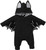 Zusnxaxe Newborn Infant Baby Boys Girls Halloween Outfit Black Bat Costume Romper with Ears Hat Long Sleeve
