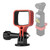 CAPART Expansion Adapter Holder for DJI OSMO Pocket 3, Backpack Tripod Go Pro Bike Mount Adapter (Red)